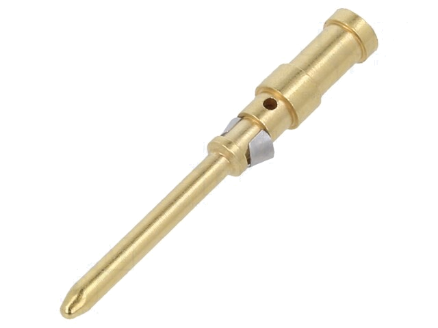 Contact; mannelijk; verguld; 0,5mm2; EPIC H-D 1.6; los; klemmen Contact; mannelijk; verguld; 0,5mm2; EPIC H-D 1.6; los; klemmen